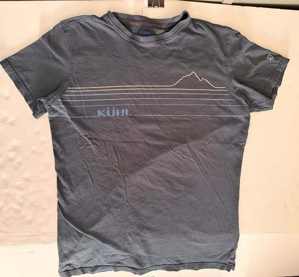 Kuhl Men's Mountain Lines Wildfibre Organic Cotton T-Shirt Charcoal Medium